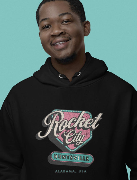 ROCKET CITY RETRO DINER Premium Hoodie